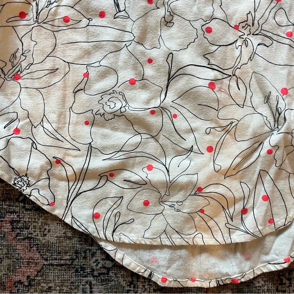 Anthropologie Maeve Bethesda Flannel Button Top Floral - Picture 3 of 5